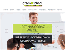 Tablet Screenshot of greenschool.pl